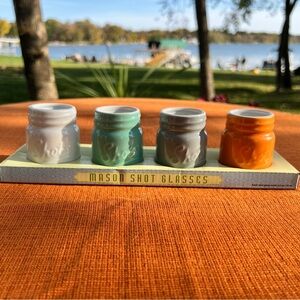🎉 Party - Mason Shot Glasses Set - Multicolor